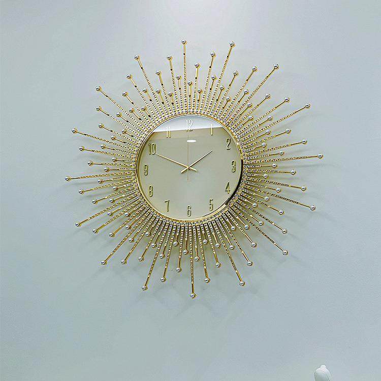 2023新款轻奢家用创意挂钟客厅现代大气装饰钟表网红简约挂墙时钟