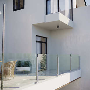 阳台佛山工程栏杆不锈钢立柱商场304玻璃楼梯扶手立柱现货批发