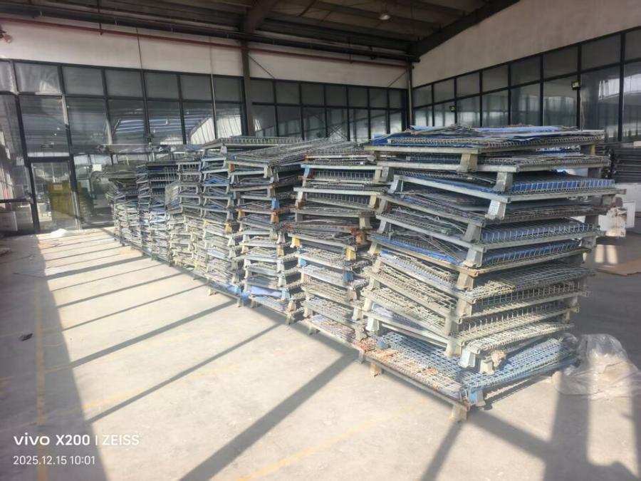 12月22日台州某企业处置一批折叠料框（铁质）预估重量25吨网络拍卖公告