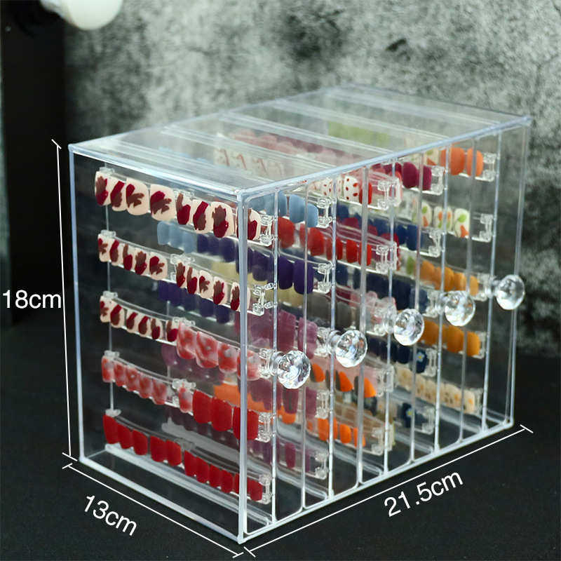 新品透明亚克力指甲片展示盒桌面饰品亮片收纳盒美甲工具包自粘式,居家布艺,收纳盒,淘宝优惠券,粉丝福利购,淘宝优惠卷