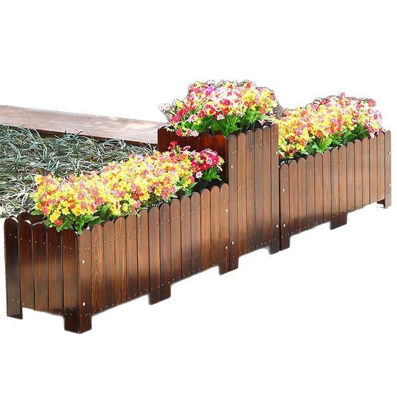 防腐木花箱户外庭院种植箱长方形实木花槽花盆室外楼顶阳台种菜盆,鲜花速递/花卉仿真/绿植园艺,花盆,淘宝优惠券,粉丝福利购,淘宝优惠卷