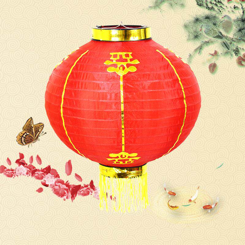 厂家供应户外日韩式灯笼圆绸布折叠拉丝灯笼新年灯笼春节大红灯笼