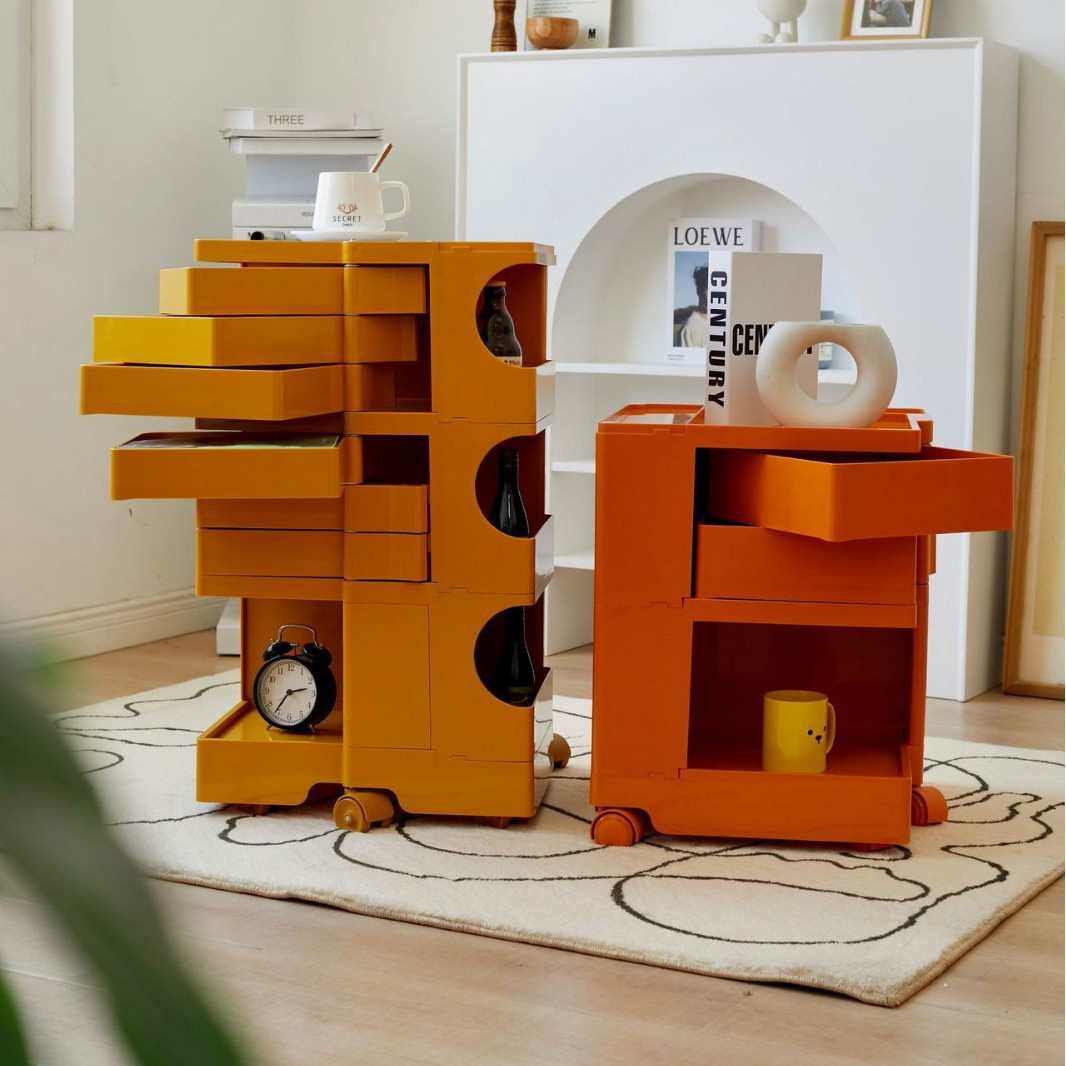 北欧旋转收纳茶几小户型可移动收纳柜沙发边几网红ins风床头柜子,收纳整理,收纳柜,淘宝优惠券,粉丝福利购,淘宝优惠卷