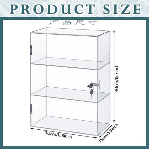 3层亚克力防尘展示柜带锁收藏品储物柜迷你 Funko Pop 公仔展示盒