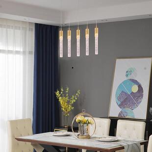 新款直销现代简约餐厅吊灯轻奢水晶北欧家用饭厅吧前台设计师新款