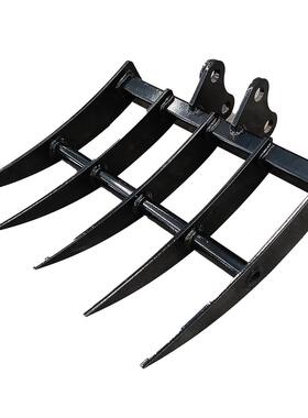 现货挖掘机属具XVP松土器螺旋转/草/耙子/破碎锤小挖机平面斗