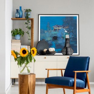 重庆美术家协会会员油画丁廷华《闲情入梦》限量版画客厅餐厅挂画