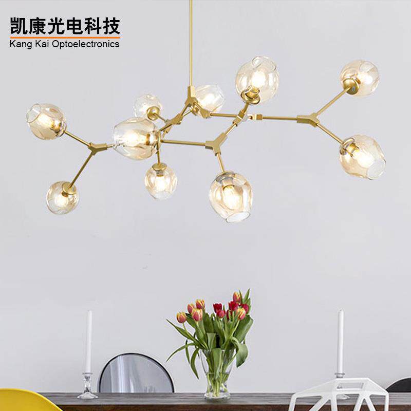 北欧客厅简约后现吊灯 魔豆分子灯创意个性卧室餐厅灯灯具家具