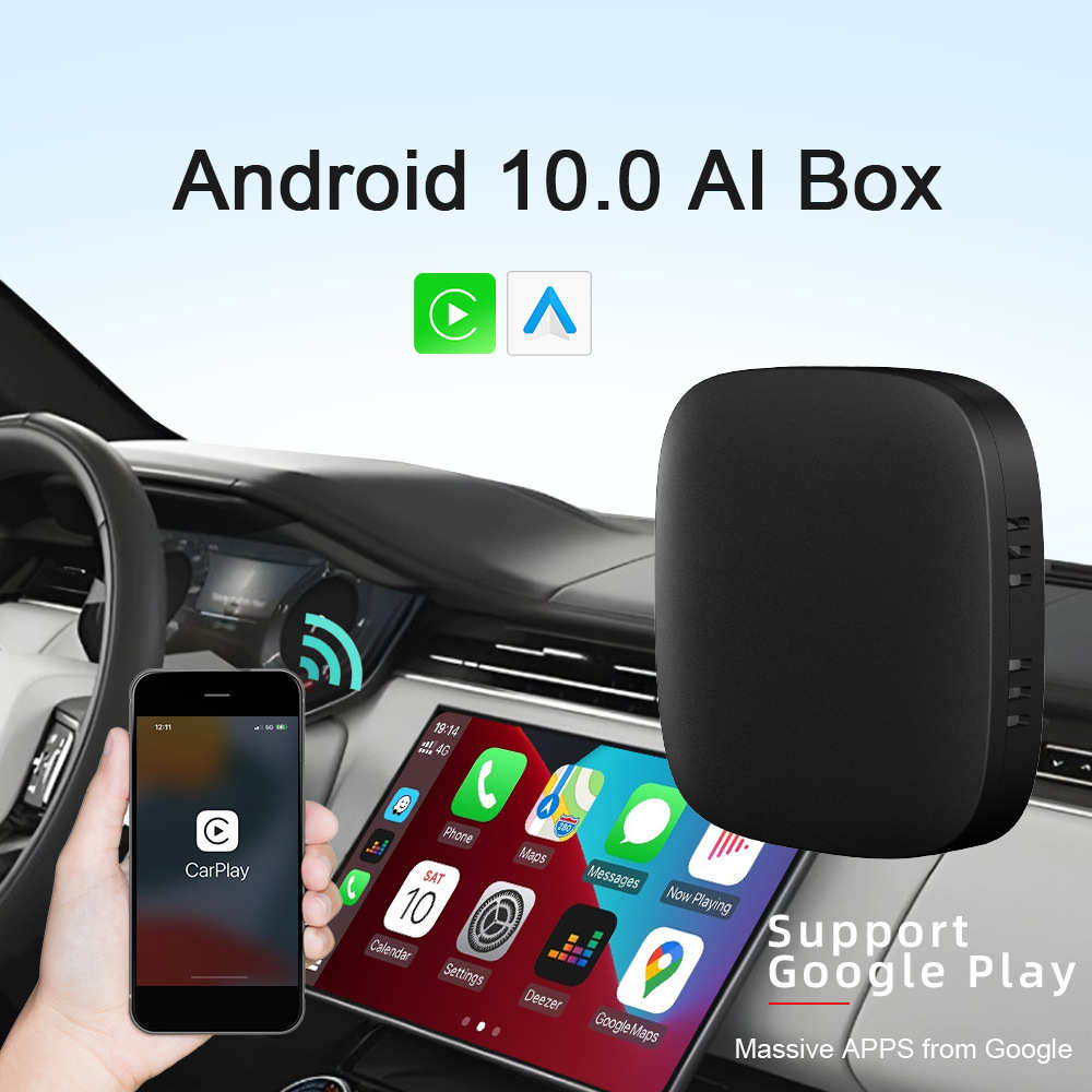 厂家直销航镜智能车载盒子无线CarPlay转安卓Ai Box导航Wifi互联