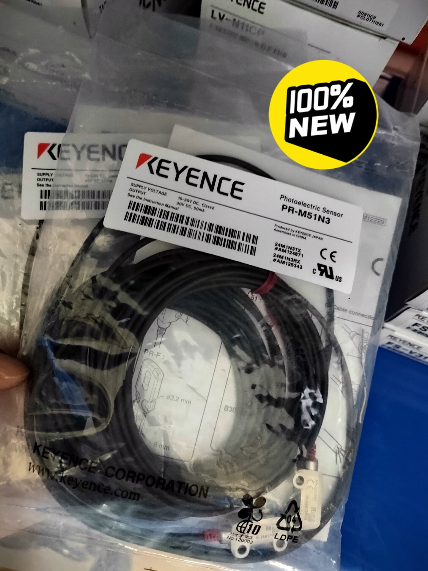 基恩士PR-M51N3光电传感（对射）全新原装实物拍摄正品（