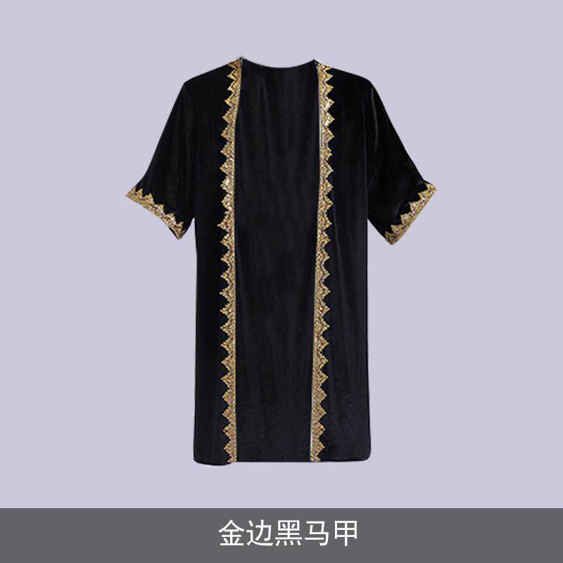 高档维男吾族成人士新疆舞蹈演出服哈学生艺尔考萨克族民族舞广场