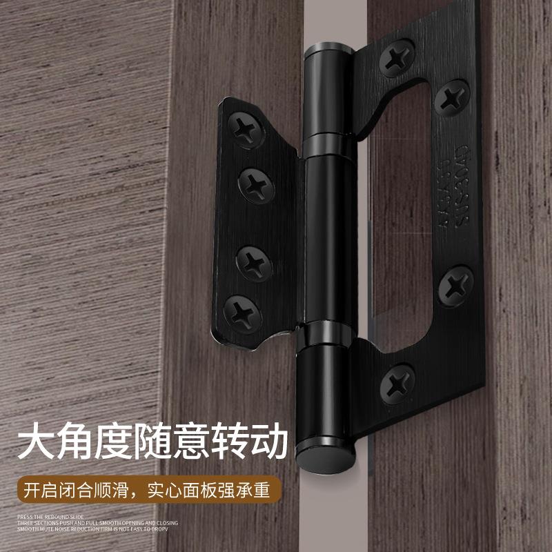 子母合页04不锈合钢页 佐致（收免3开槽合页4寸5寸黑合页平开木房图片