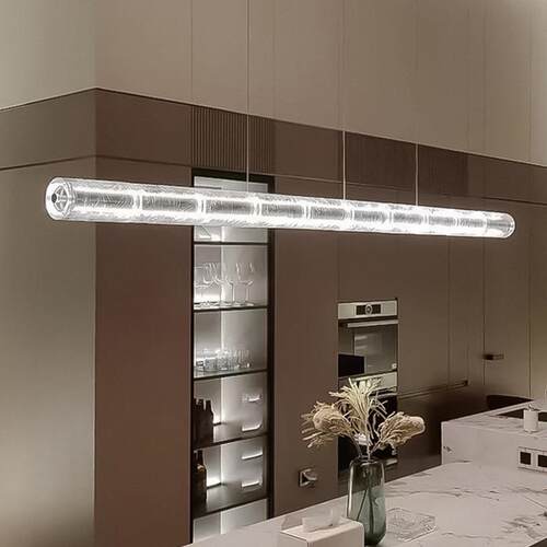 Flos意大利Luce Orizzontale一字餐厅设计师北欧极简吧台长条吊灯