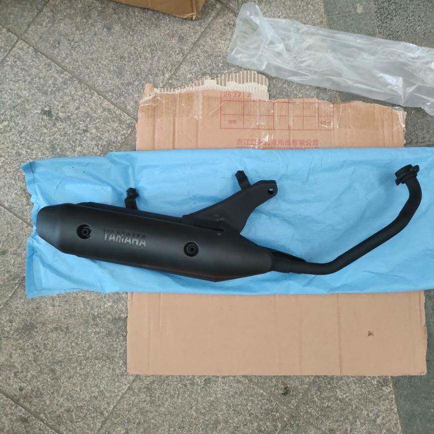 适用100cc巧格鬼火福喜福逸JOG丽鹰凌鹰悦鹰摩托车排气管烟筒原车