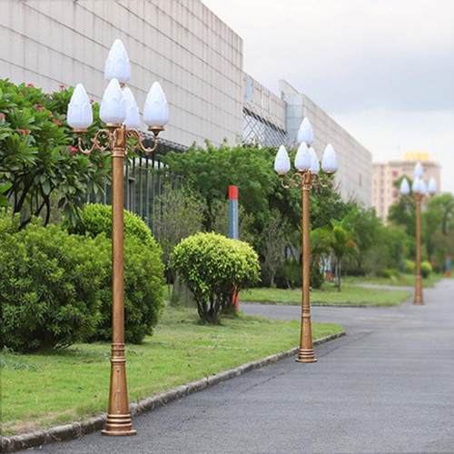 3米4米欧式高杆灯酒区店工程BJ-39别墅小售景灯观花园户楼外压铸