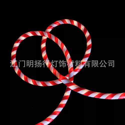 跨境美规LED LIGHT 100FT 糖果红白LED灯带户外庭院花园圣诞节日