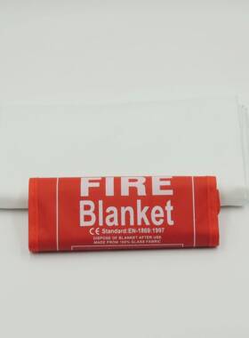 QMG保玻温电焊布毯防璃纤维网格盒装玻璃纤维防火毯耐高温火b