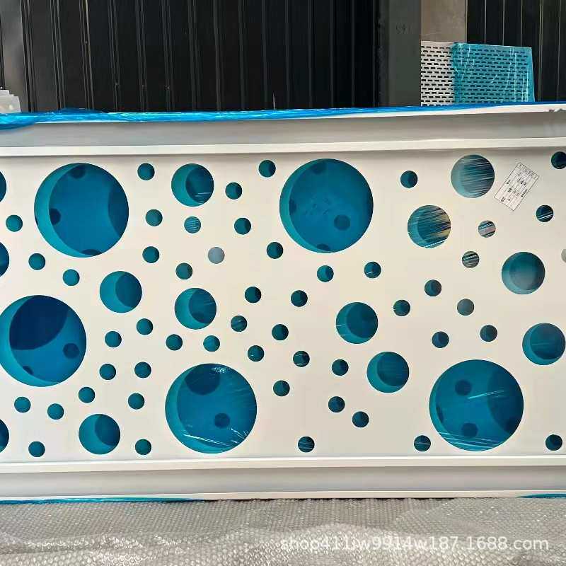 铝合金空调外机罩楼层装饰装修定制室外机防护罩冲孔铝单板保护罩