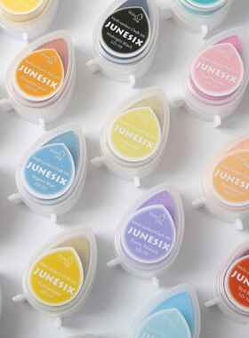 跨境雕刻专用橡皮章40色 LD系列水滴多用印台 印泥 印油 水滴印台