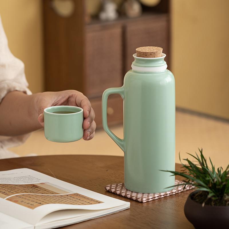 迷你陶瓷焖茶壶小暖壶家用闷茶壶中式功夫茶具热水瓶热水壶保温瓶