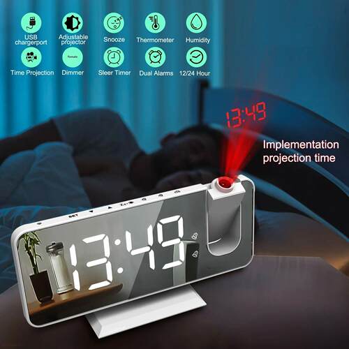 FM Radio LED Digital Smart Alarm Clock Watch Table