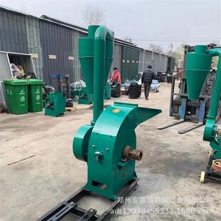 小型玉米棒玉米芯粉碎机花生壳秸秆破碎机锤片式 养殖草料打糠机