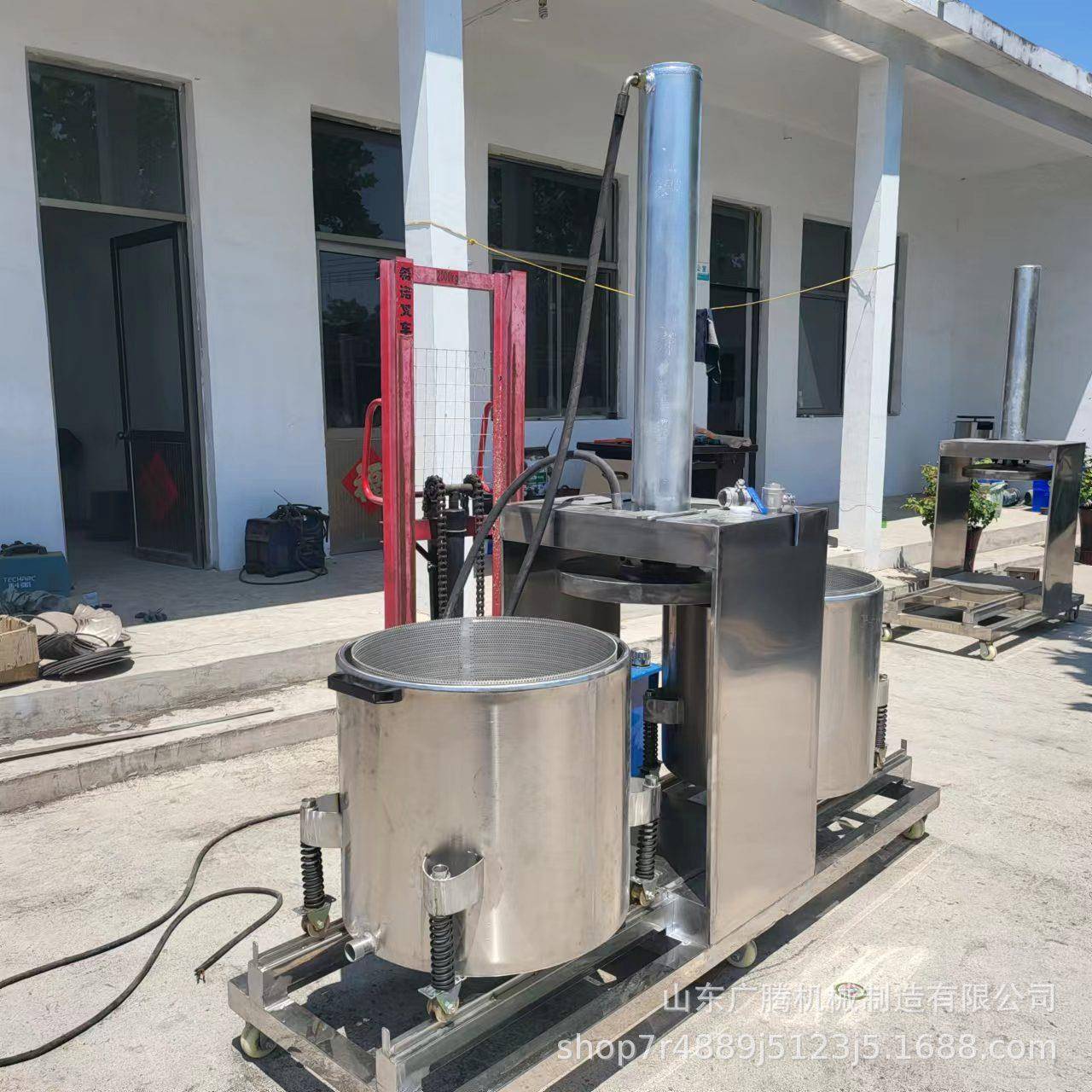 工业大型液压压榨机不锈钢果汁过滤脱水机商用水果蔬菜榨汁机