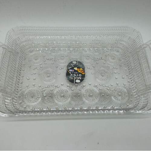 Transparent Luxury Fruit Plate for Living Room Home Tea Time