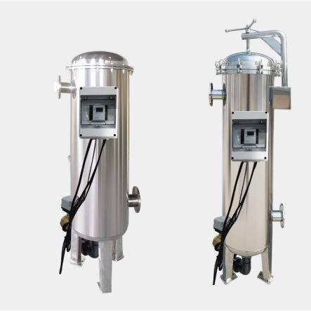 厂家直销304不锈钢袋式过滤器自动排污过滤器法兰卡箍水处理设备