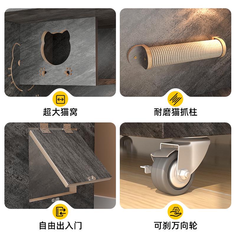 猫别墅厂家直销猫别墅猫窝猫舍猫咪城堡木质猫别墅猫咪房子