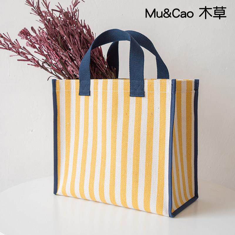 韩版学生手提袋帆布手拎大号大容量可携式包新年超市购物袋环保袋
