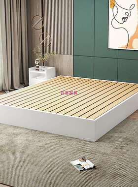 榻框米床落地床架1LDT.8x2米空架子架超榻式厚宾馆床卧室床架