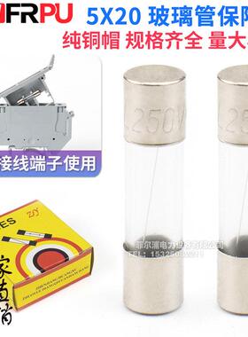 厂家250V玻璃保险丝管5*20 5x20MM熔芯熔断0.5A1A3A6A8A10A16A20A