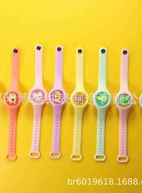 儿童手表开学玩具随身闪光手环恐龙可爱卡通发光幼儿园小宝宝礼物