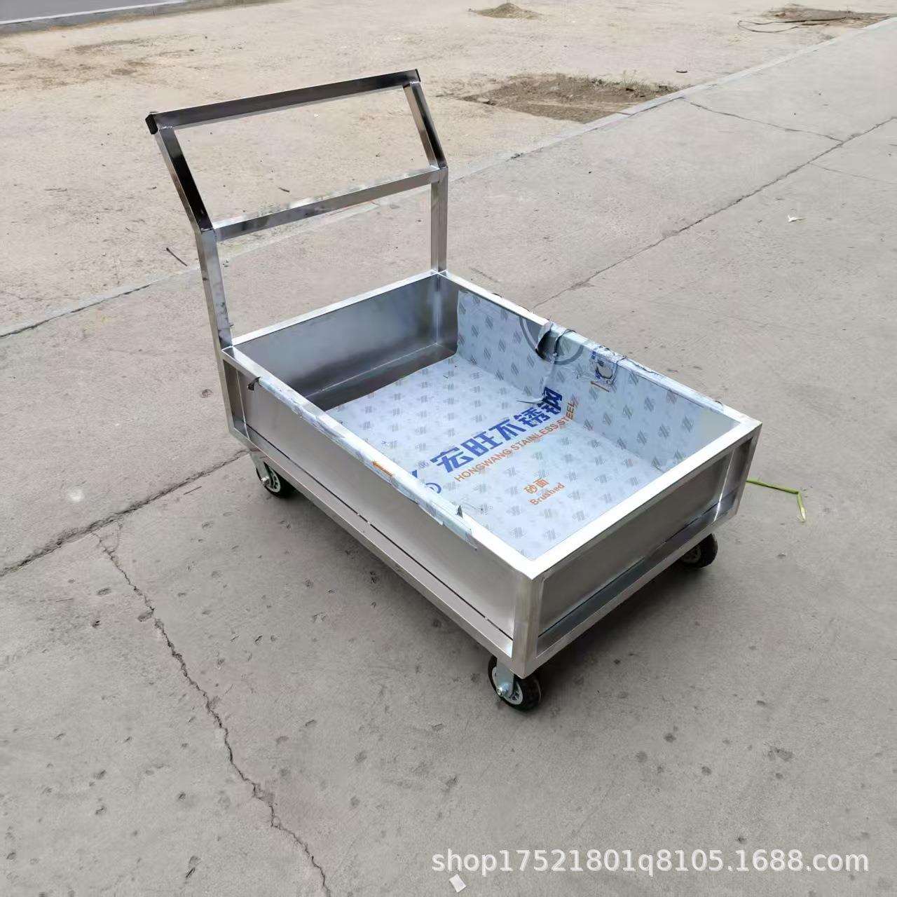 货物运输小推车搬运车平板拖车便携静音拉车家用超市快递车