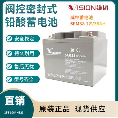 威神蓄电池6FM3812V38AH信号系统基站备用电厂备用三年非进口