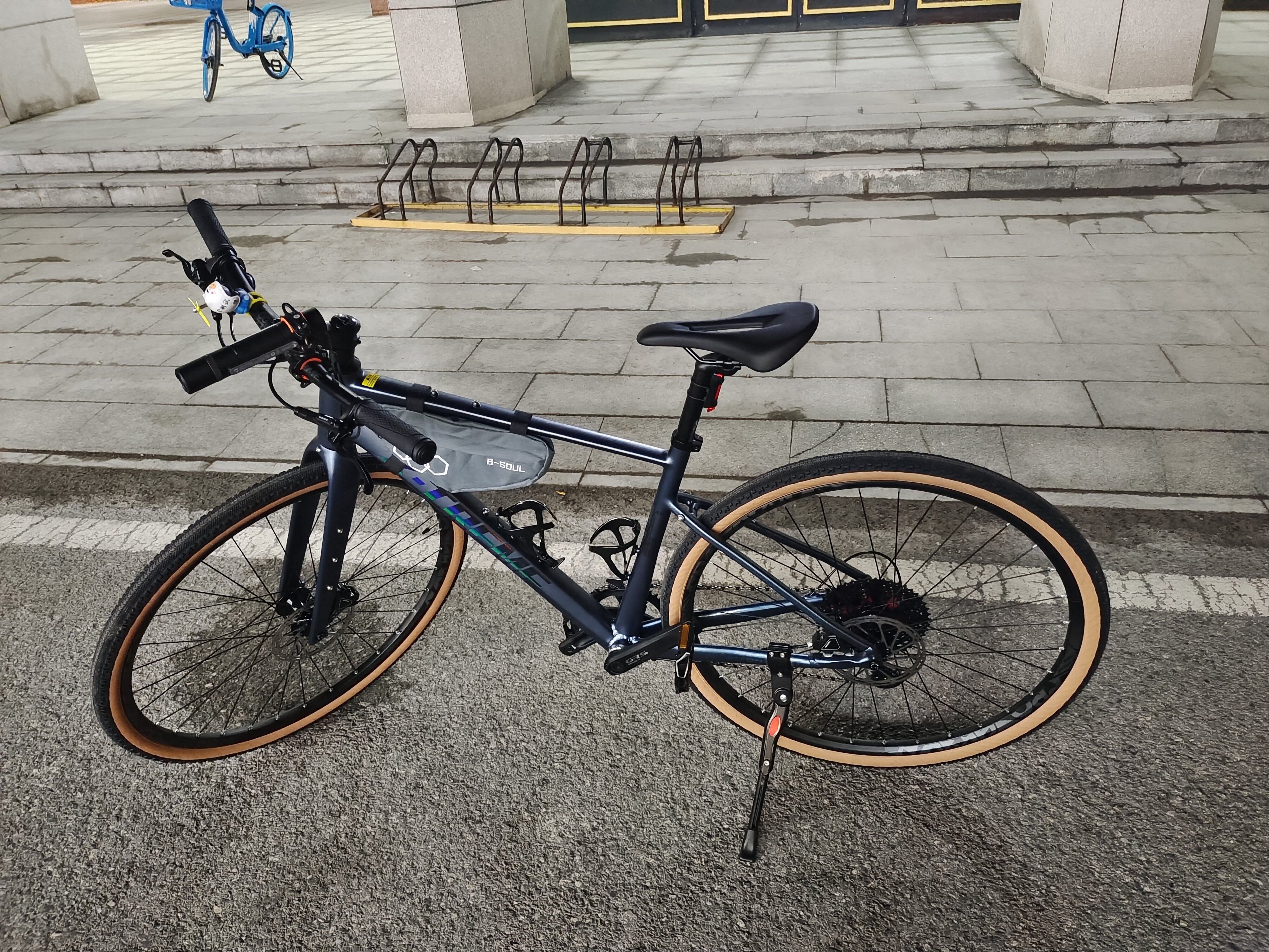 Гравийный велосипед Meihanda Phantom (гравел) с прямым рулем, карбоновая вилка T800, Shimano 12 скоростей, гидравлика photo review