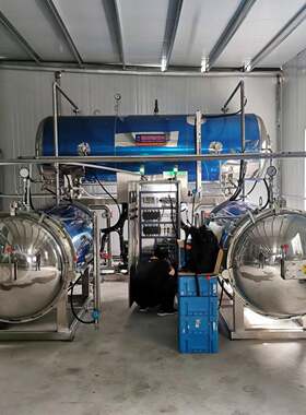 大型双层水浴高温高酱压杀杀菌锅免 费安装调试 鸭蛋UGA卤制品料