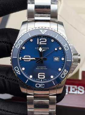 新款盒证[9.8新]浪琴康卡斯精钢自动机械表L3.782.4.96.6防水男表