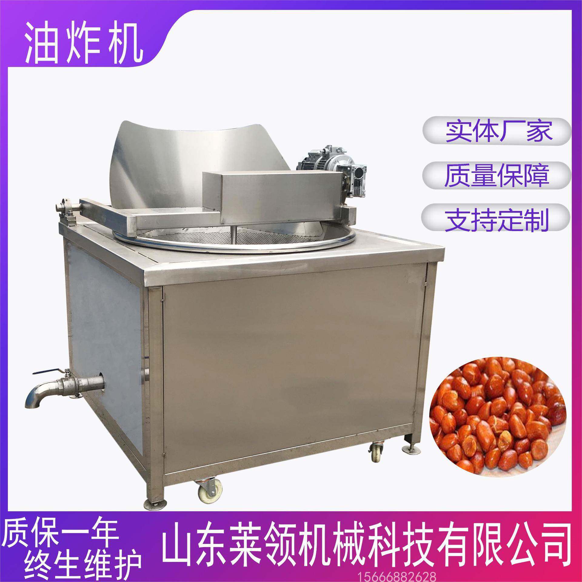 多功能电加热鱼丸子油炸机油豆腐控温油炸设备全自动脆片油炸机