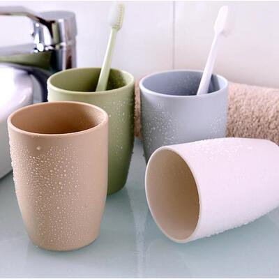 Minimalist and Stylish Couple's Mouthwash Cups, Plain Color