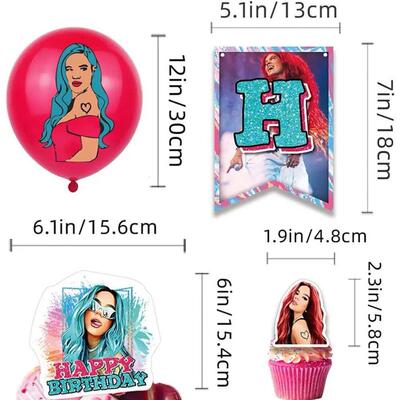Karol G Birthday Decorations Hilloly Karol G Party Set Ballo