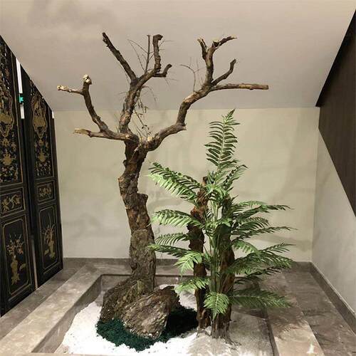 造型石榴树漂白石榴树服装装饰树枯树干树枝白树枝剥皮树造型树干