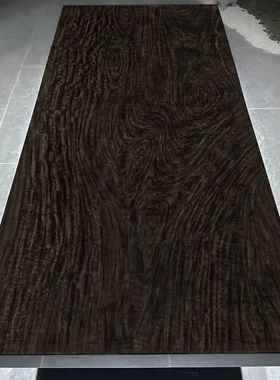 黑檀木办公桌老板桌奥坎餐桌原木整块实木大板桌茶桌全实木茶台