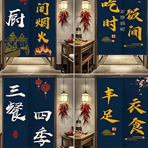 火锅店门帘定制LOGO改字厨房遮挡帘店铺饭店商用后厨帘子放油烟