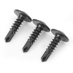 沪心黑锌大扁头钻尾螺丝自攻自钻螺钉燕尾螺丝彩色钢瓦铁皮钢板M4