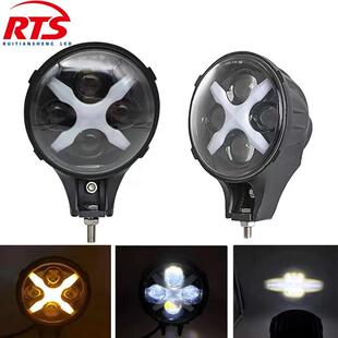 现货60W工作灯LED汽车X型大灯适用于牧马人改装 前大灯日行灯