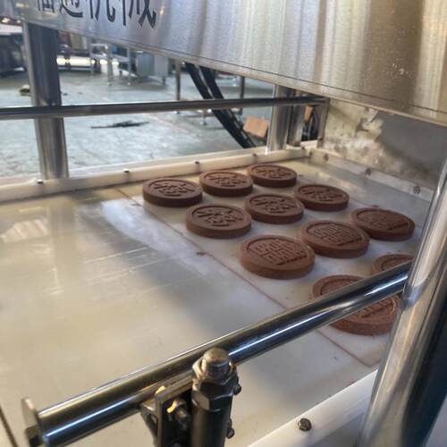 福手工黄金口SVY福饼成通型机形状花纹可定全自动大型仿喜双饼机