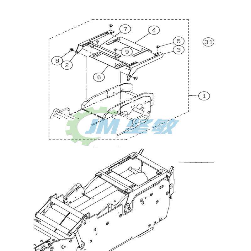 适用贴片机飞达配件 CM402CM602 NPM飞达88MM压料盖 N210005325AB