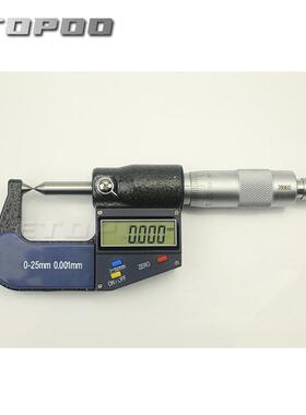 ETOPOO电子数显外径千分尺高度0-25mm双圆头双尖头高精度千分尺